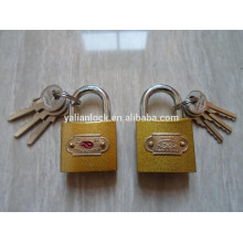 golden color pin mechanism padlock